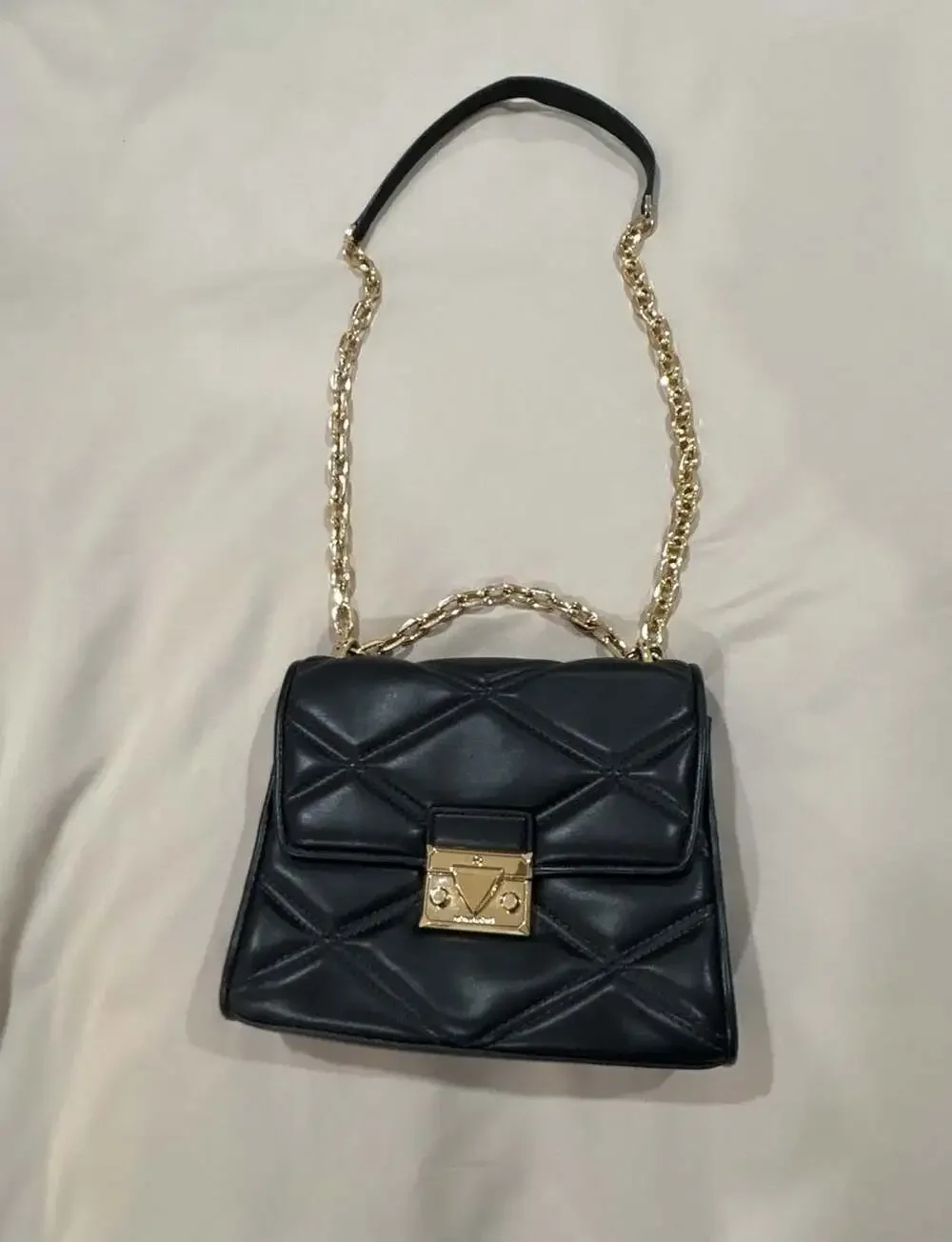 Michael Kors Serena Medium Quilted Chain Shoulder Bag